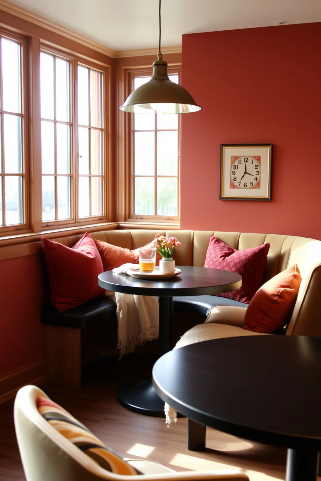 1. Cozy Banquette Seating