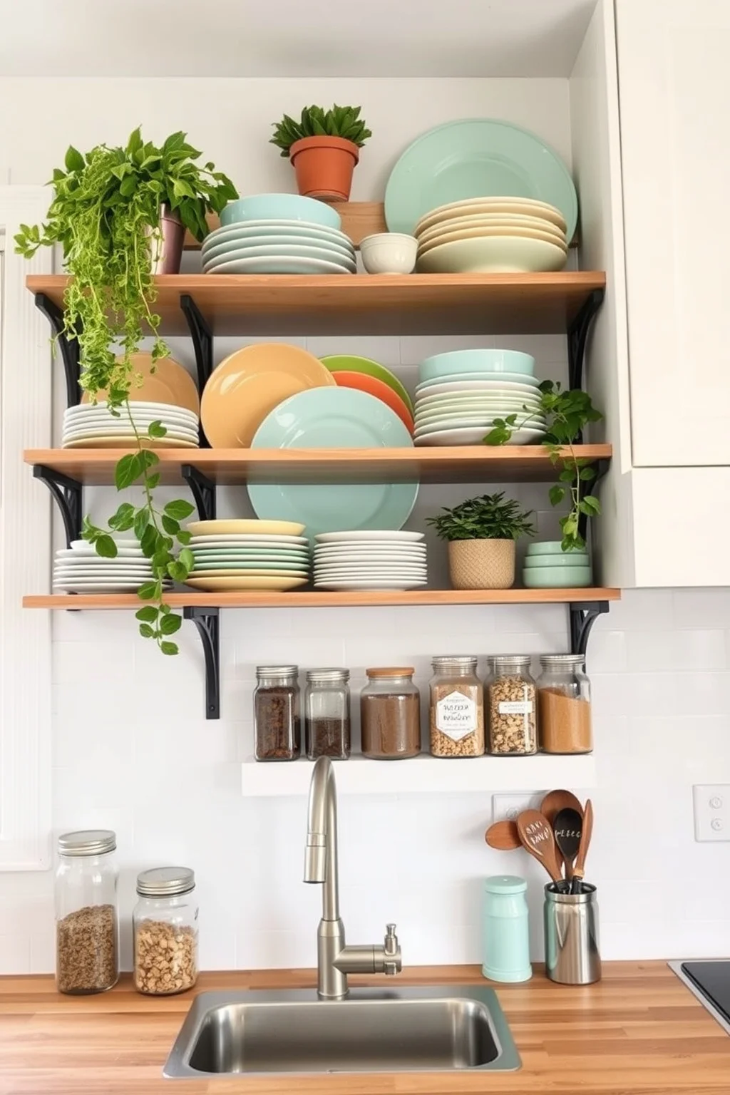 1. Open Shelving