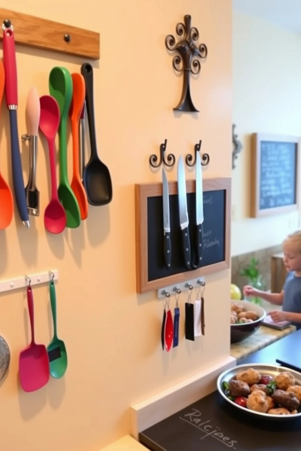 10. Wall-Mounted Utensil Holders