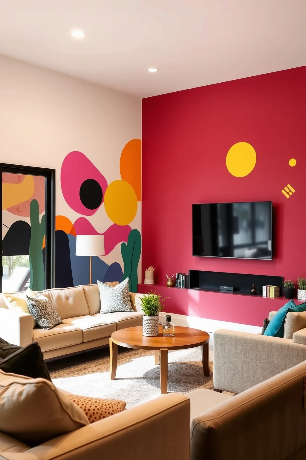 15. Artistic Wall Treatments