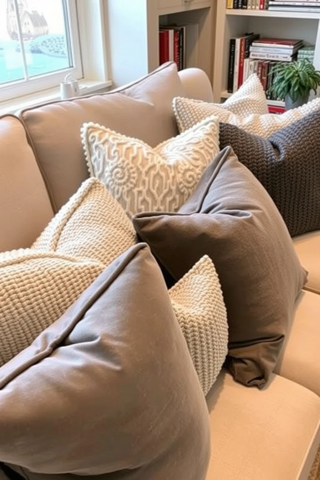 5. Gray Throw Pillows