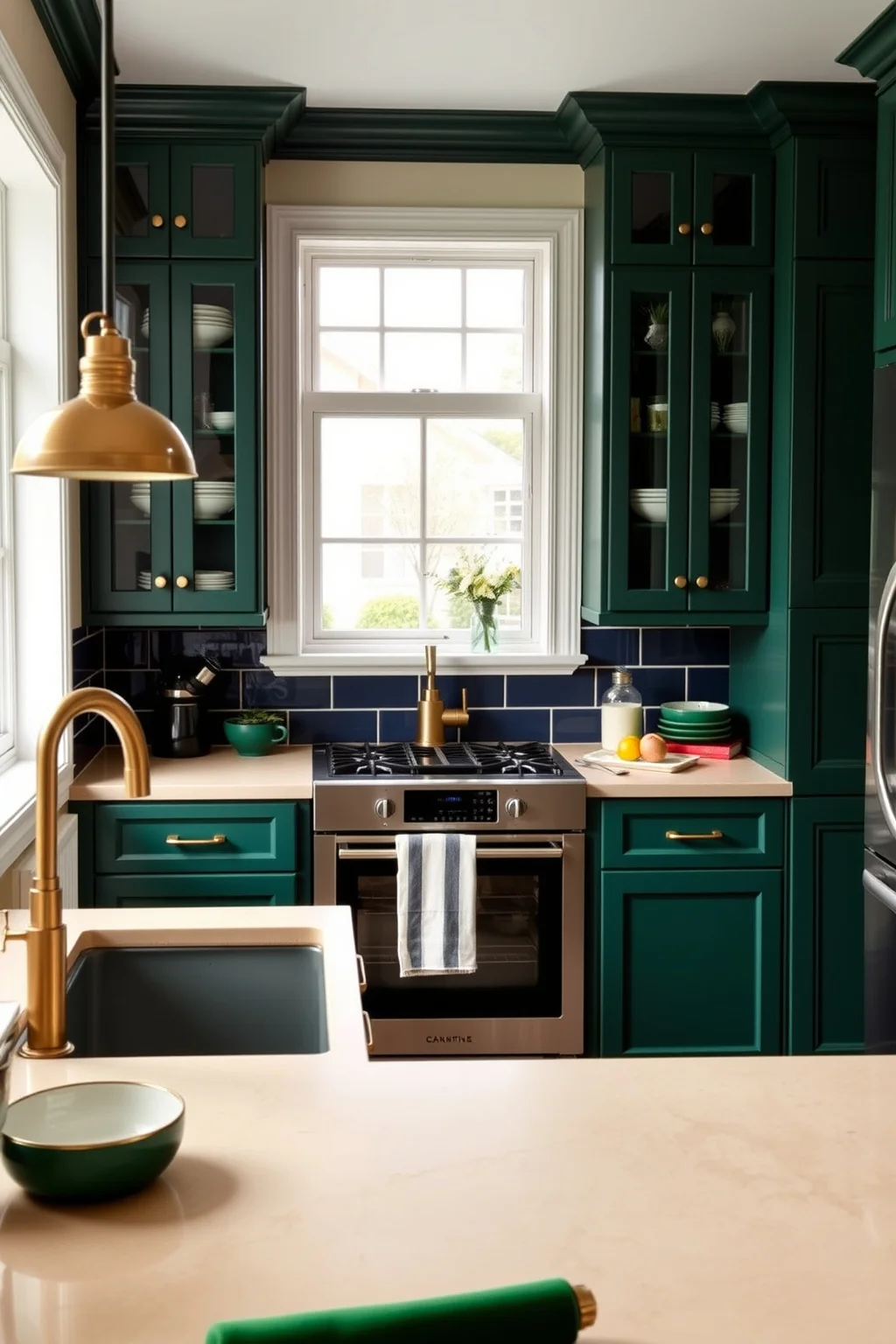 6. Colorful Cabinets