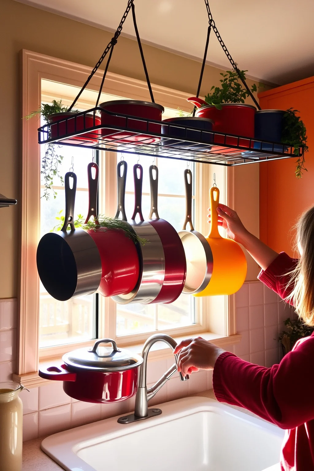 6. Hanging Pot Racks