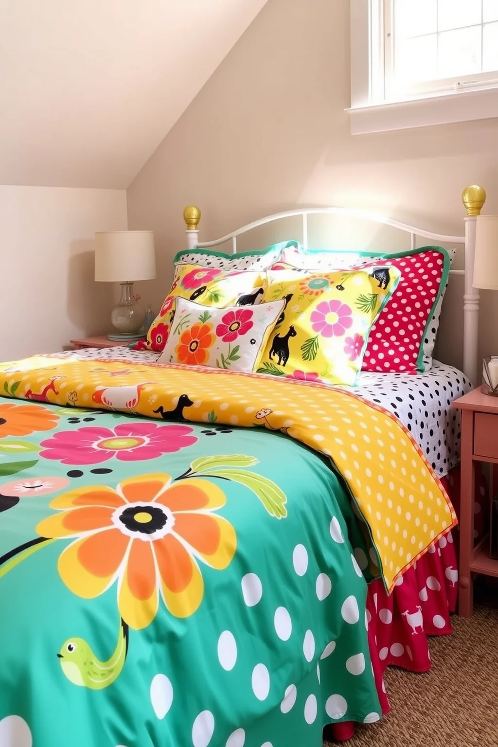 7. Bright and Cheerful Bedding