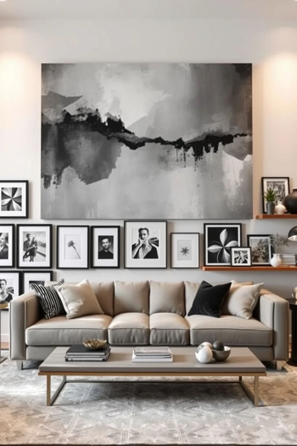 7. Gray Wall Art