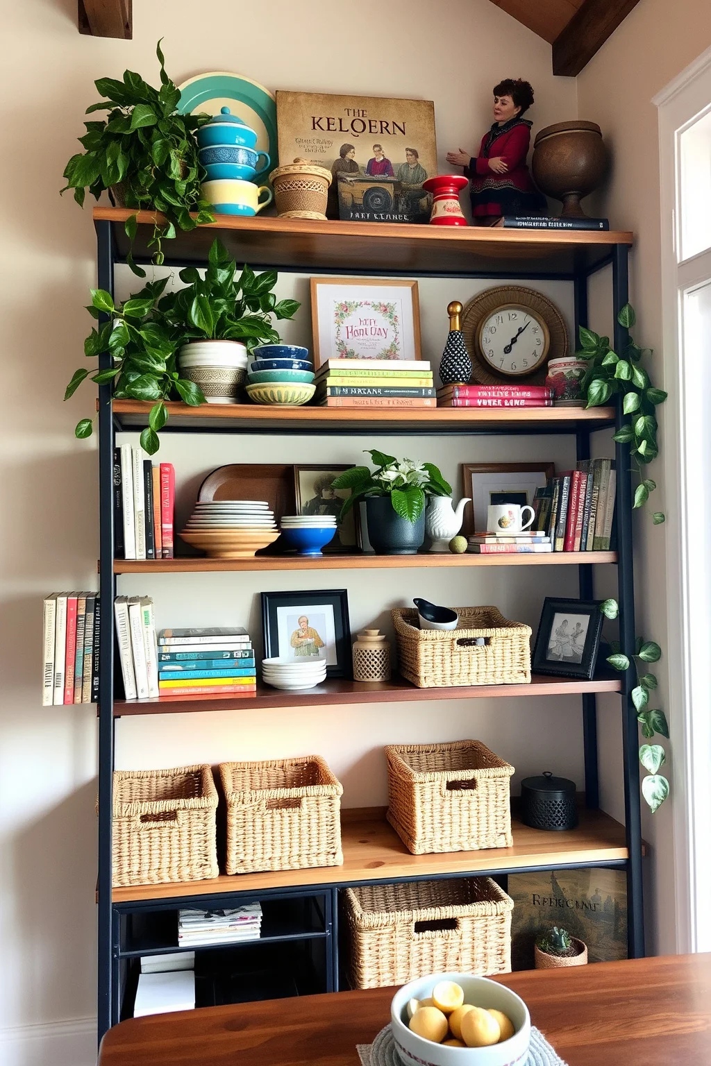 9. Open Shelving